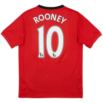 2009-10 Manchester United Home Shirt Rooney #10 - 8/10 - (L.Boys)