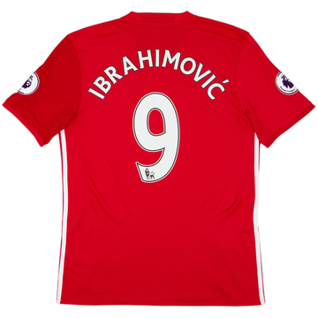 2016-17 Manchester United Home Shirt Ibrahimovic #9 - 7/10 - (M)