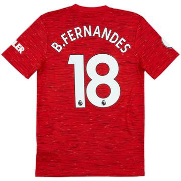 2020-21 Manchester United Home Shirt B.Fernandes #18 - 8/10 - (S)