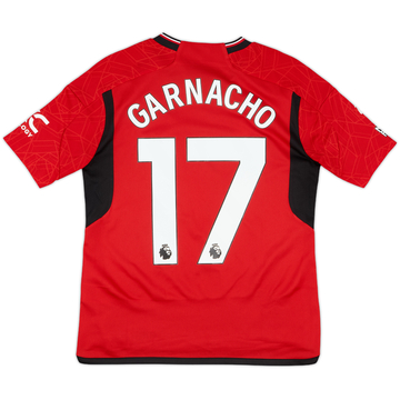 2023-24 Manchester United Home Shirt Garnacho #17 - 10/10 - (L.Boys)