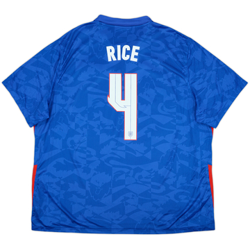 2020-21 England Away Shirt Rice #4 - 8/10 - (3XL)