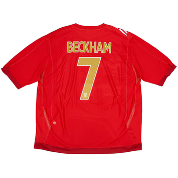 2006-08 England Away Shirt Beckham #7 - 10/10 - (3XL)