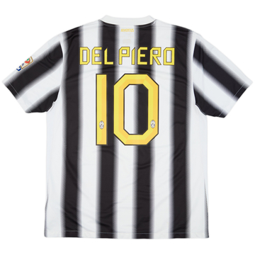 2011-12 Juventus Home Shirt Del Piero #10 - 7/10 - (L)