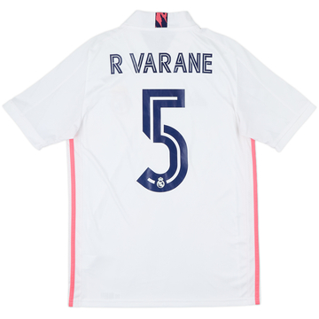 2020-21 Real Madrid Home Shirt R Varane #5 - 7/10 - (S)