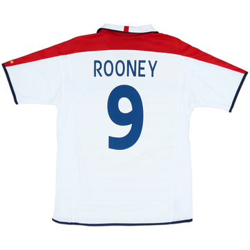 2003-05 England Home Shirt Rooney #9 - 7/10 - (M)