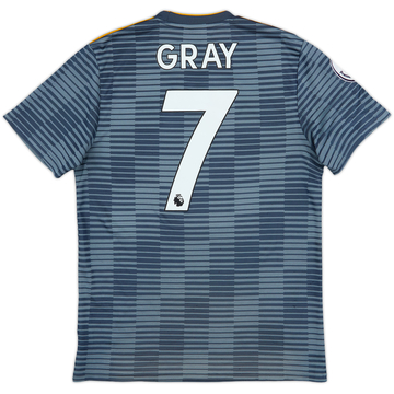 2018-19 Leicester Away Shirt Gray #7 - 8/10 - (S)