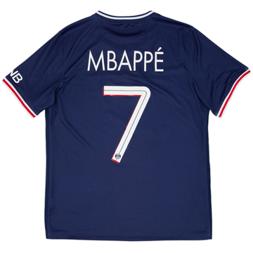 2020-21 Paris Saint-Germain Home Shirt Mbappe #7 - 7/10 - (L)