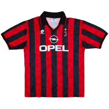 1995-96 AC Milan Home Shirt - 8/10 - (XL)