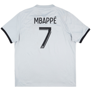 2022-23 Paris Saint-Germain Away Shirt Mbappe #7 - 7/10 - (XL)