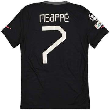 2021-22 Paris Saint-Germain Authentic Third Shirt Mbappe #7 - 8/10 - (S)