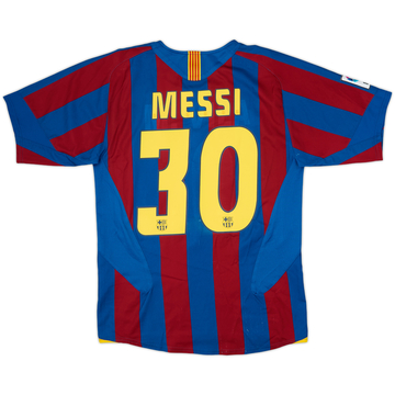 2005-06 Barcelona Home Shirt Messi #30 - 6/10 - (S)