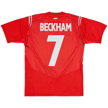 2004-06 England Away Shirt Beckham #7 - 5/10 - (M)