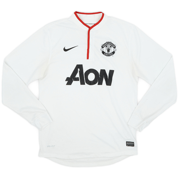 2012-14 Manchester United Away L/S Shirt - 4/10 - (S)