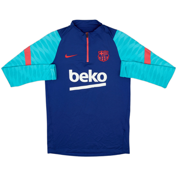 2020-21 Barcelona Nike 1/4 Zip Drill Top - 6/10 - (S)