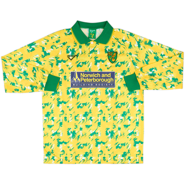 1992-94 Norwich Ribero Reissue Home L/S Shirt