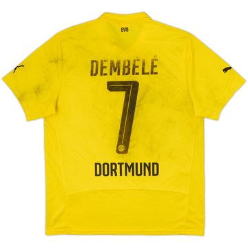 Camiseta de local CL del Borussia Dortmund 2014-15 Dembele #7 - 3/10 - (L)