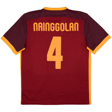 2015-16 Roma Home Shirt Nainggolan #4 - 6/10 - (L)