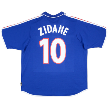 2000-02 France Home Shirt Zidane #10 - 7/10 - (XL)
