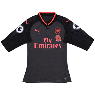 2017-18 Arsenal Match Issue Third L/S Shirt Holding #16