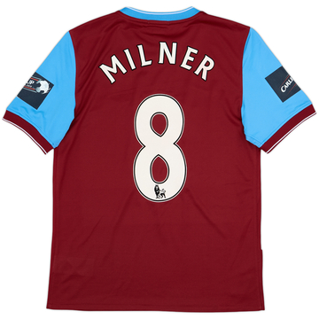 2009-10 Aston Villa 'Carling Cup Final' Home Shirt Milner #8 - 8/10 - (S)