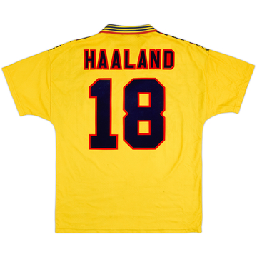 1995-97 Nottingham Forest Away Shirt Haaland #18 - 6/10 - (L)