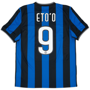 2009-10 Inter Milan Home Shirt Eto'o #9 - 8/10 - (M)
