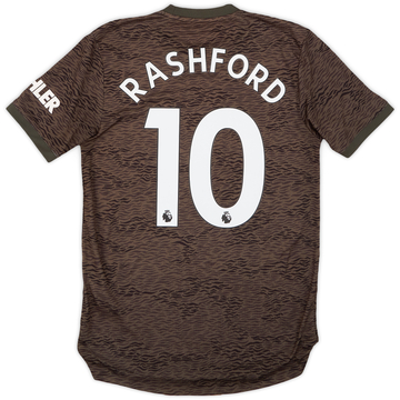 2020-21 Manchester United Authentic Away Shirt Rashford #10 - 9/10 - (S)
