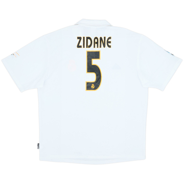 2002-03 Real Madrid Centenary Home Shirt Zidane #5 - 6/10 - (XL)