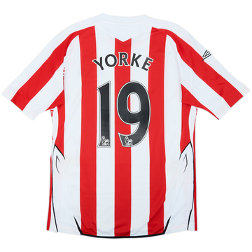 2007-08 Sunderland Home Shirt Yorke #19 - 8/10 - (M)