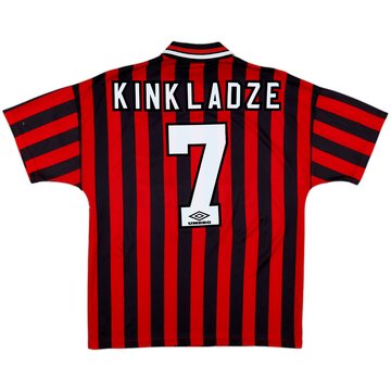 1994-96 Manchester City Away Shirt Kinkladze #7 - 5/10 - (L)