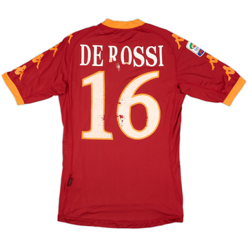 2010-11 Roma Home Shirt De Rossi #16 - 4/10 - (M)