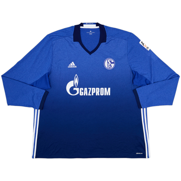 2016-18 Schalke Home L/S Shirt - 10/10 - (3XL)