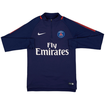 2017-18 Paris Saint-Germain Nike 1/4 Zip Training Top - 7/10 - (S)