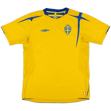 2005-06 Sweden Home Shirt - 7/10 - (XL.Boys)