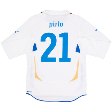 2010-12 Italy Away L/S Shirt Pirlo #21 - 8/10 - (M)