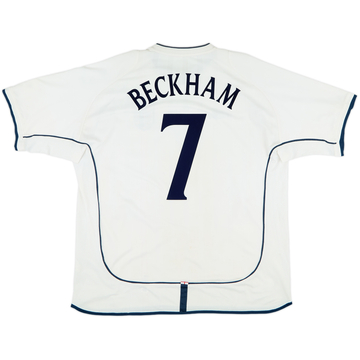 2001-03 England Home Shirt Beckham #7 - 6/10 - (XXL)