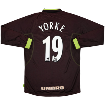 1998-99 Manchester United Third L/S Shirt Yorke #19 - 6/10 - (M)