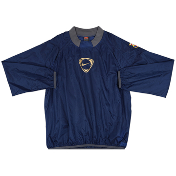 2001-02 Barcelona Nike Waterproof Drill Top - 8/10 - (M)