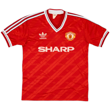 1986-88 Manchester United Home Shirt - 8/10 - (M)