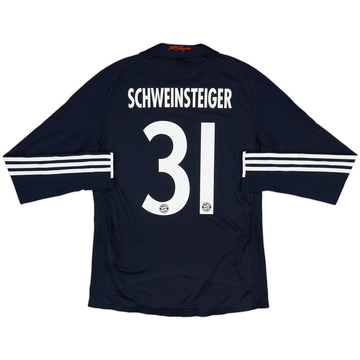 2008-09 Bayern Munich Player Issue Away L/S Shirt Schweinsteiger #31 - 10/10 - (S)