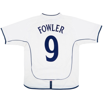 2001-03 England Home Shirt Fowler #9 - 7/10 - (M)