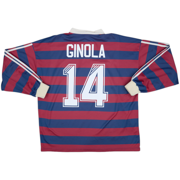 1995-96 Newcastle Away L/S Shirt Ginola #14 - 8/10 - (XL)