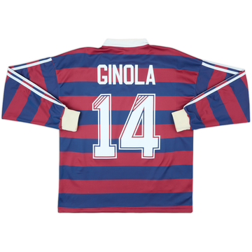 1995-96 Newcastle Away L/S Shirt Ginola #14 - 8/10 - (M)