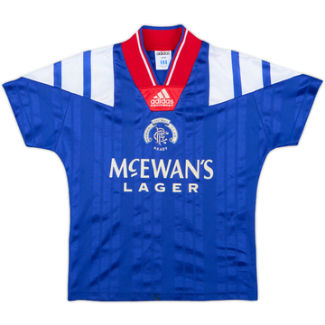 1992-94 Rangers Home Shirt - 8/10 - (7-8 Years)