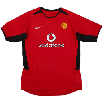 2002-04 Manchester United Home Shirt - 8/10 - (XL.Boys)