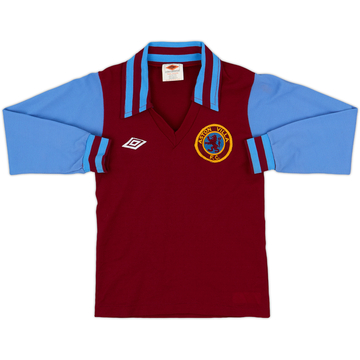 1976-81 Aston Villa Home L/S Shirt - 7/10 - (S.Boys)