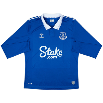 2023-24 Everton Home L/S Shirt - 10/10 - (L)
