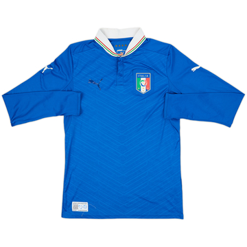 2012-13 Italy Home L/S Shirt - 5/10 - (S)