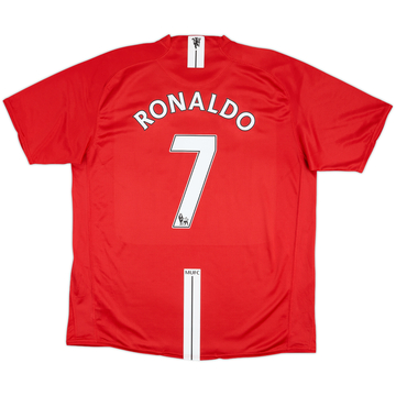 2007-09 Manchester United Home Shirt Ronaldo #7 - 6/10 - (XL)