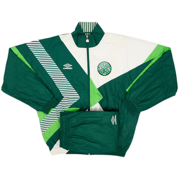 1991-92 Umbro Template Tracksuit (Celtic) - 8/10 - (XL)